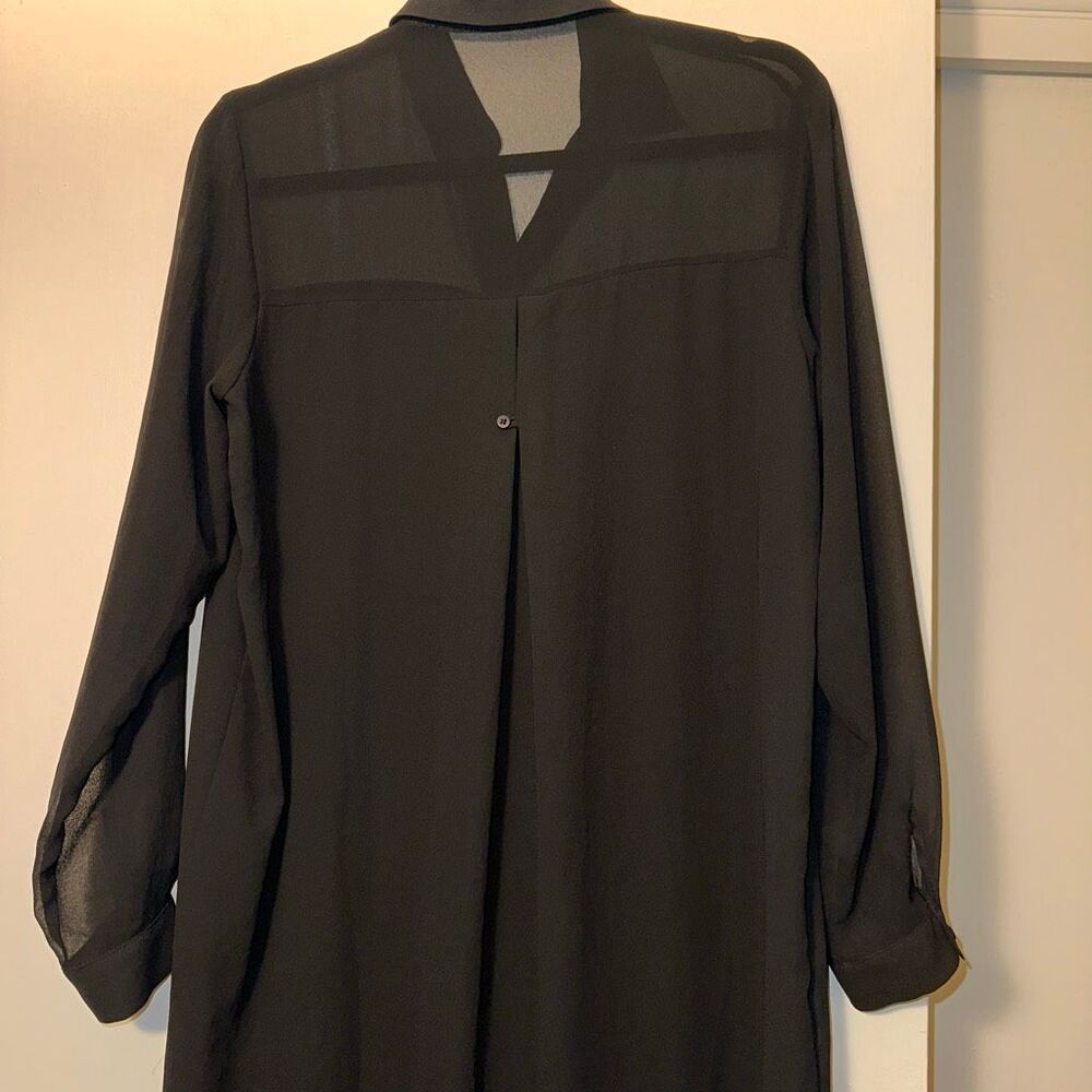 Zara Basic Women’s Medium Button Down Collared Ch… - image 7